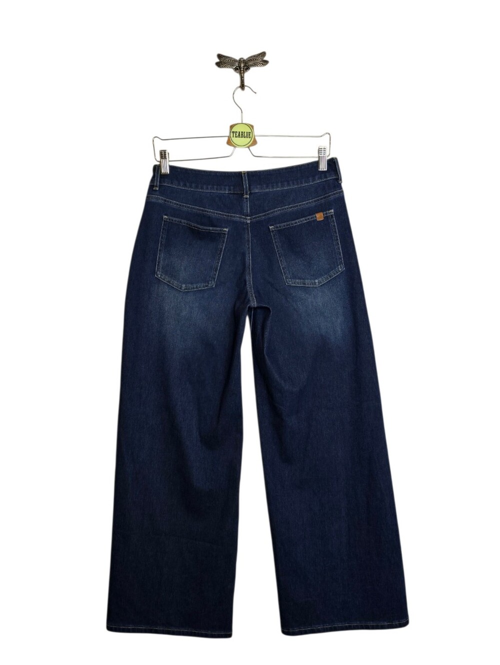 Halara Flex Asymmetric Low Rise Baggy Wide Leg Washed Casual Jean S (4-6) - Picture 3 of 12